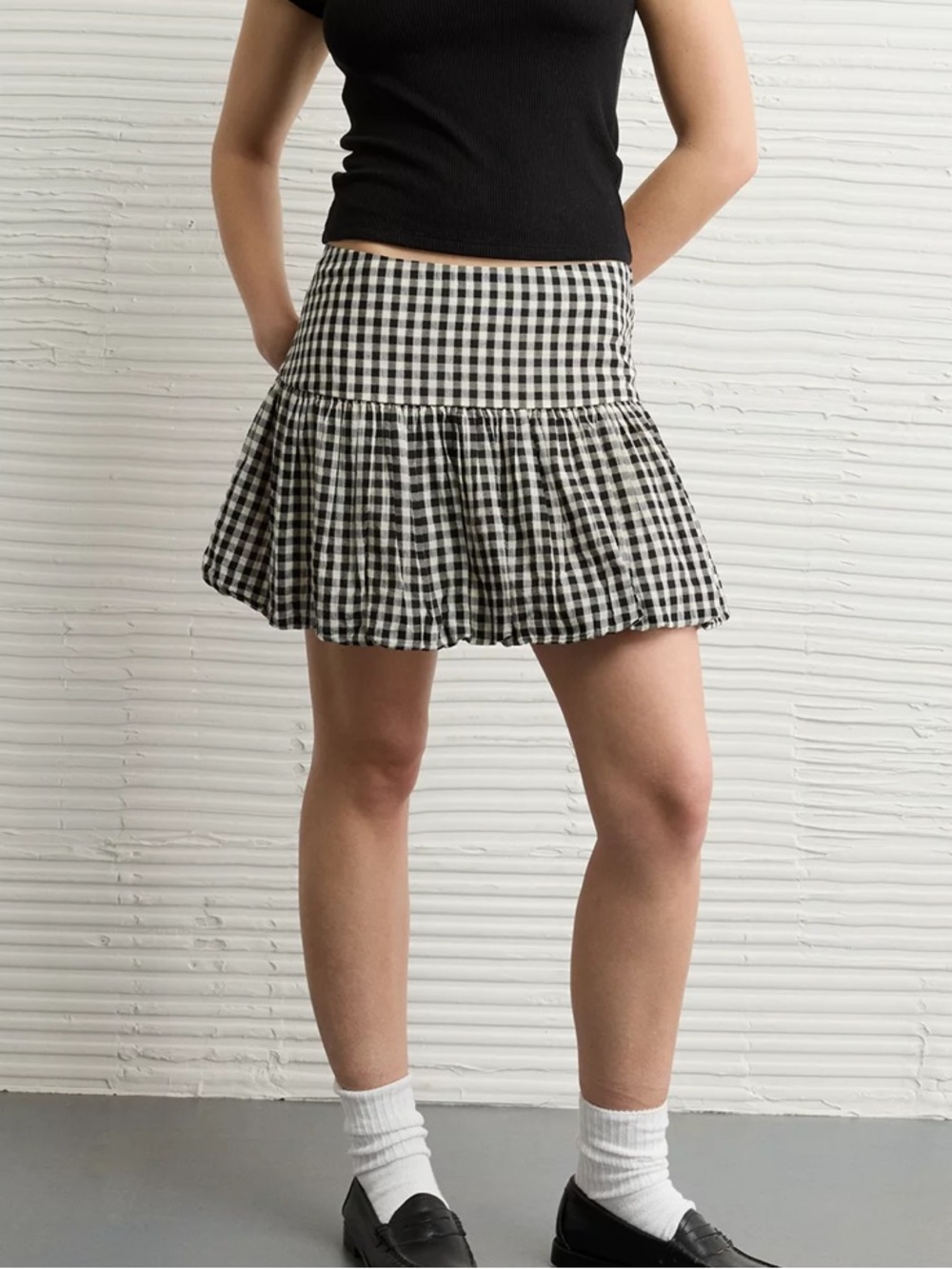 NWT American Eagle gingham bubble skirt #69